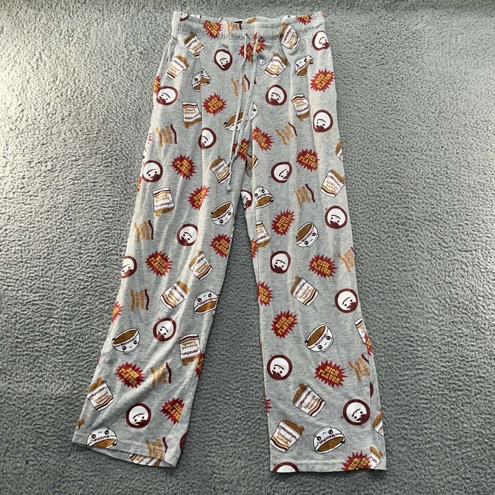 Maruchan Pajama Pants Mens Medium (28X27) Sleep Top Noodles